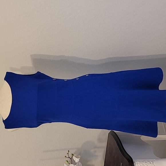 Enfocus Studio Blue Sheath Mini Dress for Cocktail - Picture 4 of 5